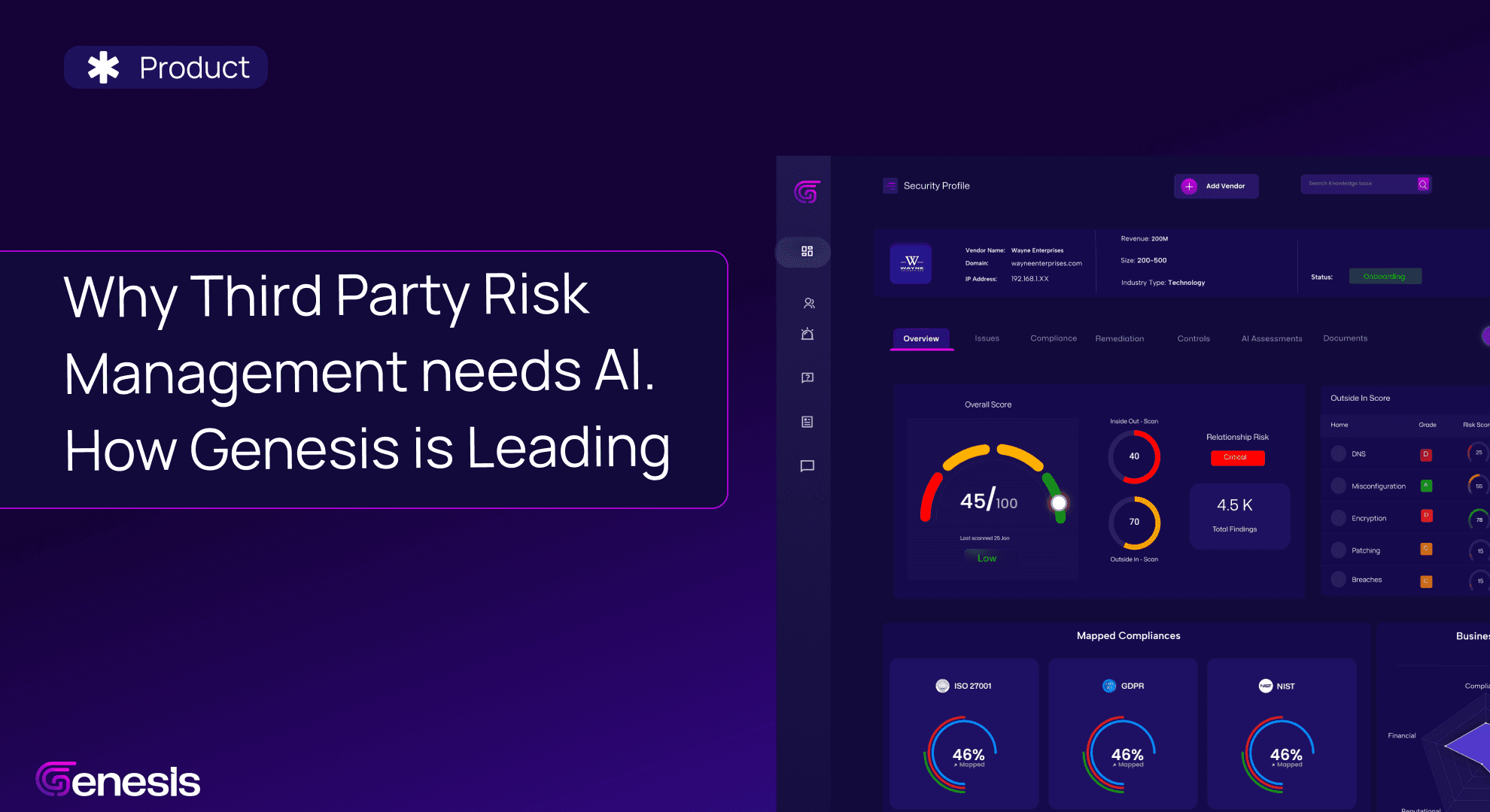 Why Third Party Risk Management needs AI. How Genesis is Leading The Way
